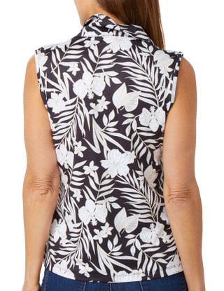 Thumbnail 2: Coral Bay Golf Coral Bay Golf Petite Printed Sleeveless Top 