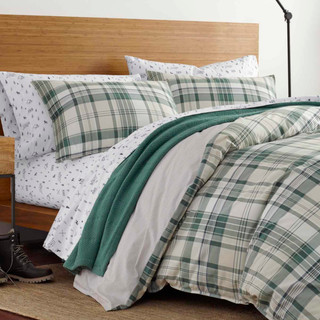 Thumbnail 6: Eddie Bauer Eddie Bauer Timbers Plaid 100% Cotton Comforter Bedding Set 