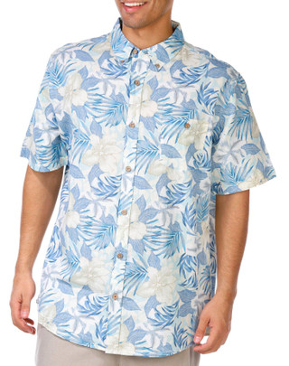Thumbnail 1: Weatherproof Vintage Weatherproof Vintage Mens Short Sleeve Linen Cotton Shirt 
