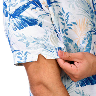 Thumbnail 5: Cubavera Cubavera Mens Short Sleeve Button Down Toucan Shirt 