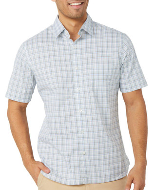 Thumbnail 1: Van Heusen Van Heusen Mens Short Sleeve Plaid Button Down Shirt 