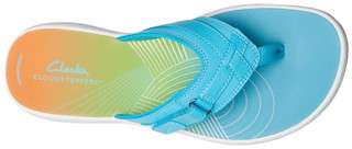 Thumbnail 2: Clarks Clarks Womens Cloudsteppers Breeze Sea Ombre Flip Flops 