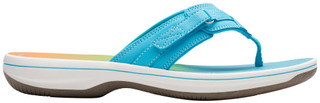 Thumbnail 6: Clarks Clarks Womens Cloudsteppers Breeze Sea Ombre Flip Flops 