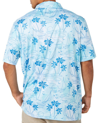 Thumbnail 5: YATTA GOLF Yatta Golf Mens Short Sleeve Sail Away Polo Shirt 