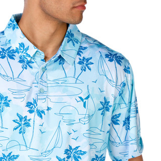Thumbnail 6: YATTA GOLF Yatta Golf Mens Short Sleeve Sail Away Polo Shirt 