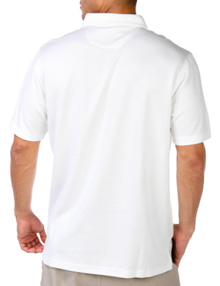 Thumbnail 3: TAILORBYRD Tailorbyrd Mens Short Sleeve Solid Modal Polo Shirt 
