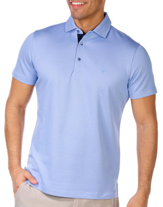Thumbnail 1: TAILORBYRD Tailorbyrd Mens Short Sleeve Solid Modal Polo Shirt 