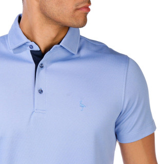 Thumbnail 2: TAILORBYRD Tailorbyrd Mens Short Sleeve Solid Modal Polo Shirt 