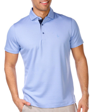 Thumbnail 4: TAILORBYRD Tailorbyrd Mens Short Sleeve Solid Modal Polo Shirt 