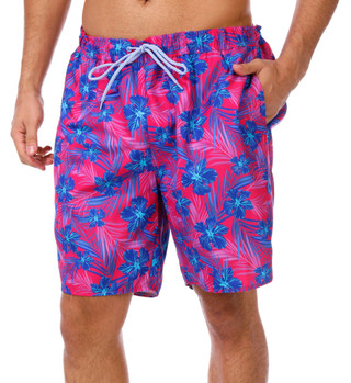 Thumbnail 1: TAILORBYRD Tailorbyrd Men's Hibiscus Bliss Swim Shorts 