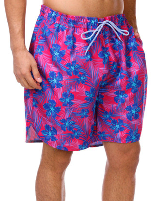 Thumbnail 4: TAILORBYRD Tailorbyrd Men's Hibiscus Bliss Swim Shorts 