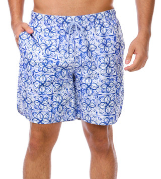 Thumbnail 4: TAILORBYRD Tailorbyrd Men's Floral Medallion Swim Shorts 
