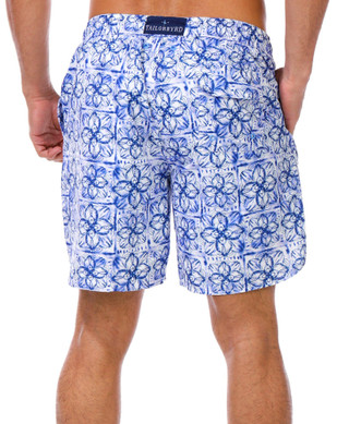 Thumbnail 3: TAILORBYRD Tailorbyrd Men's Floral Medallion Swim Shorts 