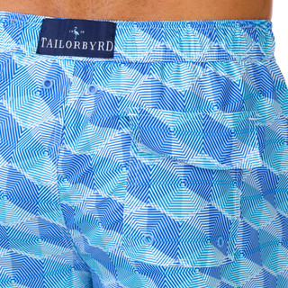 Thumbnail 2: TAILORBYRD Tailorbyrd Men's Hexagon Swim Shorts 