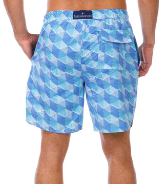 Thumbnail 3: TAILORBYRD Tailorbyrd Men's Hexagon Swim Shorts 