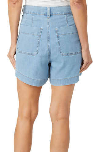 Thumbnail 2: Nanette Lepore Nanette Lepore Womens Airy Tortoise Button Denim Shorts 