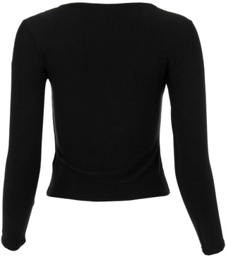 Thumbnail 2: 7TH & HUDSON 7th & Hudson Juniors Long Sleeve Solid V-Neck Top 