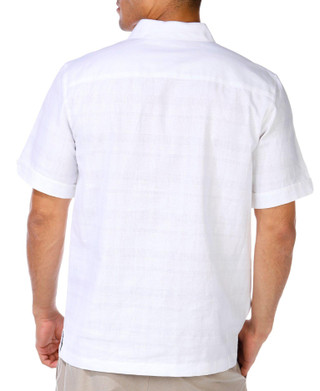 Thumbnail 3: Cubavera Cubavera Mens Short Sleeve Tropical Button Down Shirt 