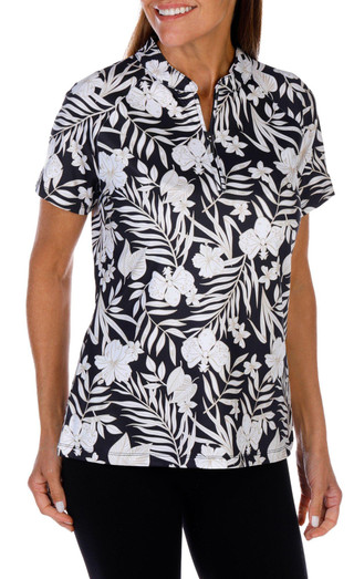 Thumbnail 1: Coral Bay Golf Coral Bay Golf Womens Active Floral Golf Top 