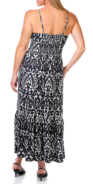 Thumbnail 7: Emily Daniels Emily Daniels Womens Sleeveless Ikat Maxi Dress 
