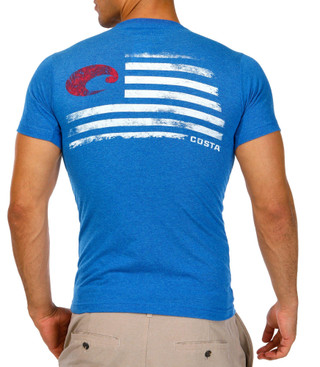 Thumbnail 1: COSTA Costa Mens Americana Flag Graphic T-Shirt 