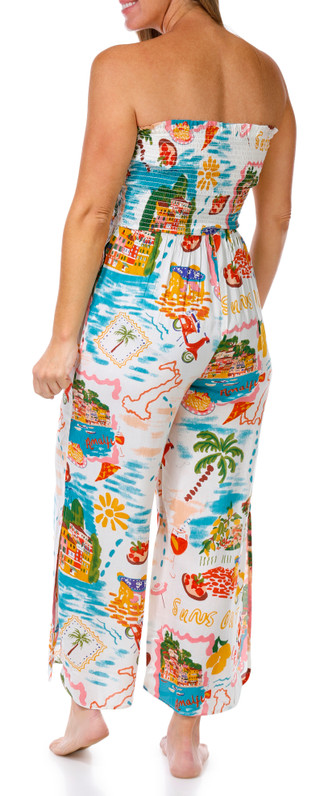 Thumbnail 7: Club Z Club Z Womens Strapless Cover Up Jumpsuit 