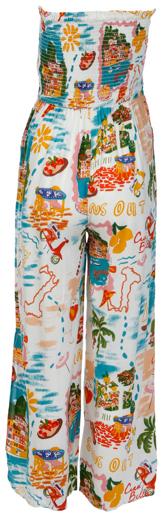 Thumbnail 3: Club Z Club Z Womens Strapless Cover Up Jumpsuit 