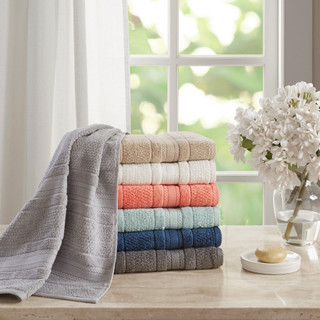 Thumbnail 3: Madison Park Madison Park Adrien 6-pc. Super Soft Cotton Towel Set 