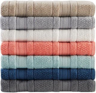 Thumbnail 2: Madison Park Madison Park Adrien 6-pc. Super Soft Cotton Towel Set 
