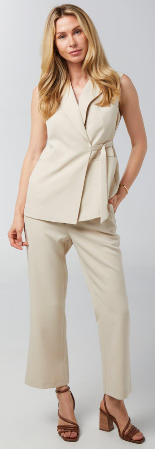 Thumbnail 4: GEMMA & JANE Gemma + Jane Womens Sleeveless Belted Jacket 
