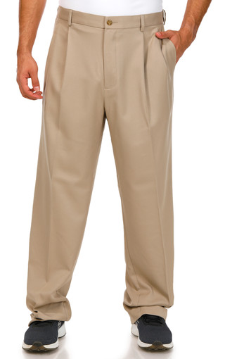 Thumbnail 1: PGA TOUR PGA TOUR Mens Solid Active Expandable Waistband Pants 