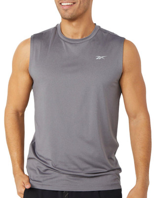 Thumbnail 1: Reebok Reebok Mens Sleeveless Gains Performance Muscle Tank Top 