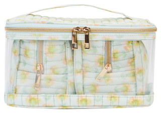 Thumbnail 1: BLUSH CRUSH Blush Crush 3 Pc Clear Floral Quilted Cosmetic Case 