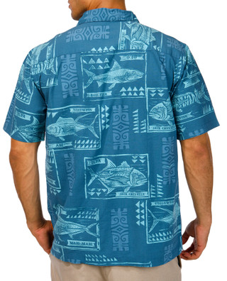 Thumbnail 2: Quiksilver Quiksilver Waterman Mens Short Sleeve Block Fish Shirt 