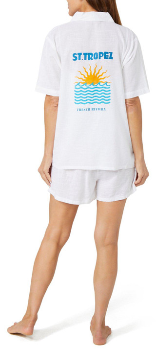 Thumbnail 2: Club Z Club Z Womens 2 Pc St. Tropez Shorts Set 