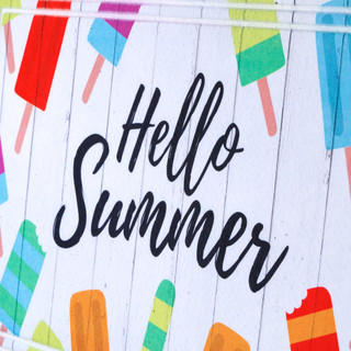 Thumbnail 4: APACHE MILLS Apache Mills Hello Summer Popcicles Ecomat Doormat 