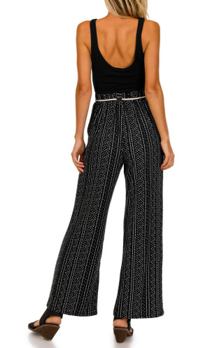 Thumbnail 2: Derek Heart Derek Heart Juniors Striped Rope Belt Jumpsuit 