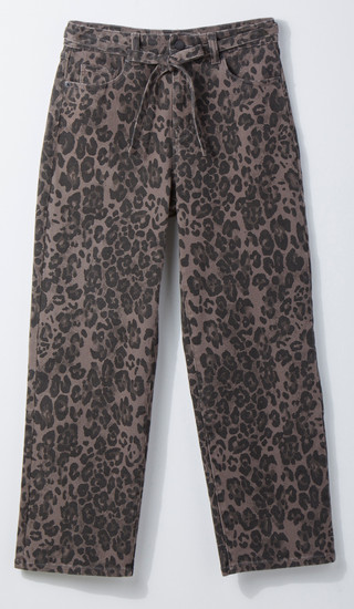 Thumbnail 4: COPPERFLASH Copper Flash Womens Straight Leg Leopard Print Jeans 
