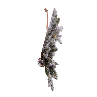 Thumbnail 3: Kurt Adler Kurt Adler 18-Inch LED Flocked Pine Wreath 
