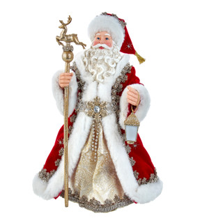 Thumbnail 1: FABRICHE Fabriché 10.5-Inch Regal Red Santa 