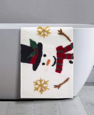 Thumbnail 2: Avanti Avanti Linens Snowman Bath Rug 