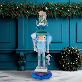 Thumbnail 8: HOLLYWOOD NUTCRACKERS Hollywood Nutcrackers 17.5-Inch Mermaid King Nutcracker 