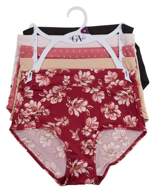 Thumbnail 1: Gloria Vanderbilt Women's 5 Pk Microfiber Brief Panties 