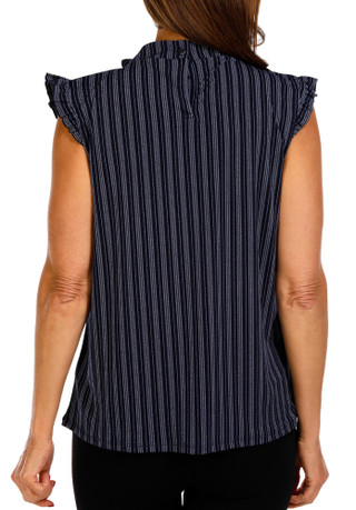 Thumbnail 2: Adrianna Papell Women's Short Ruffle Sleeve Top 