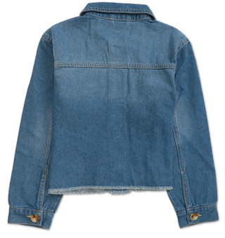 Thumbnail 2: YMI Girls Denim Button Down Top 