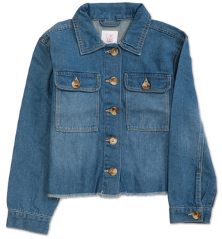 Thumbnail 1: YMI Girls Denim Button Down Top 