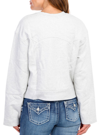 Thumbnail 2: Juniors Solid Heathered Sweatshirt 