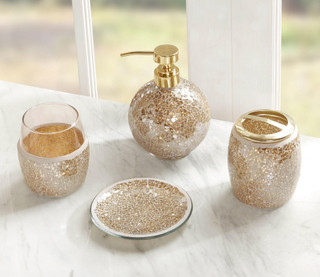 Thumbnail 2: Madison Park Madison Park Mosaic 4-pc. Bath Accessory Set 
