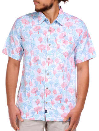 Thumbnail 1: Salt Life Men's Outdoor Coral Reef Button Up 