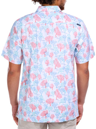 Thumbnail 2: Salt Life Men's Outdoor Coral Reef Button Up 